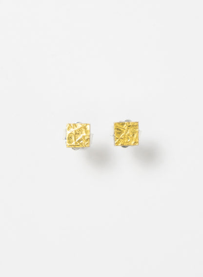 Square Texture Stud Earrings