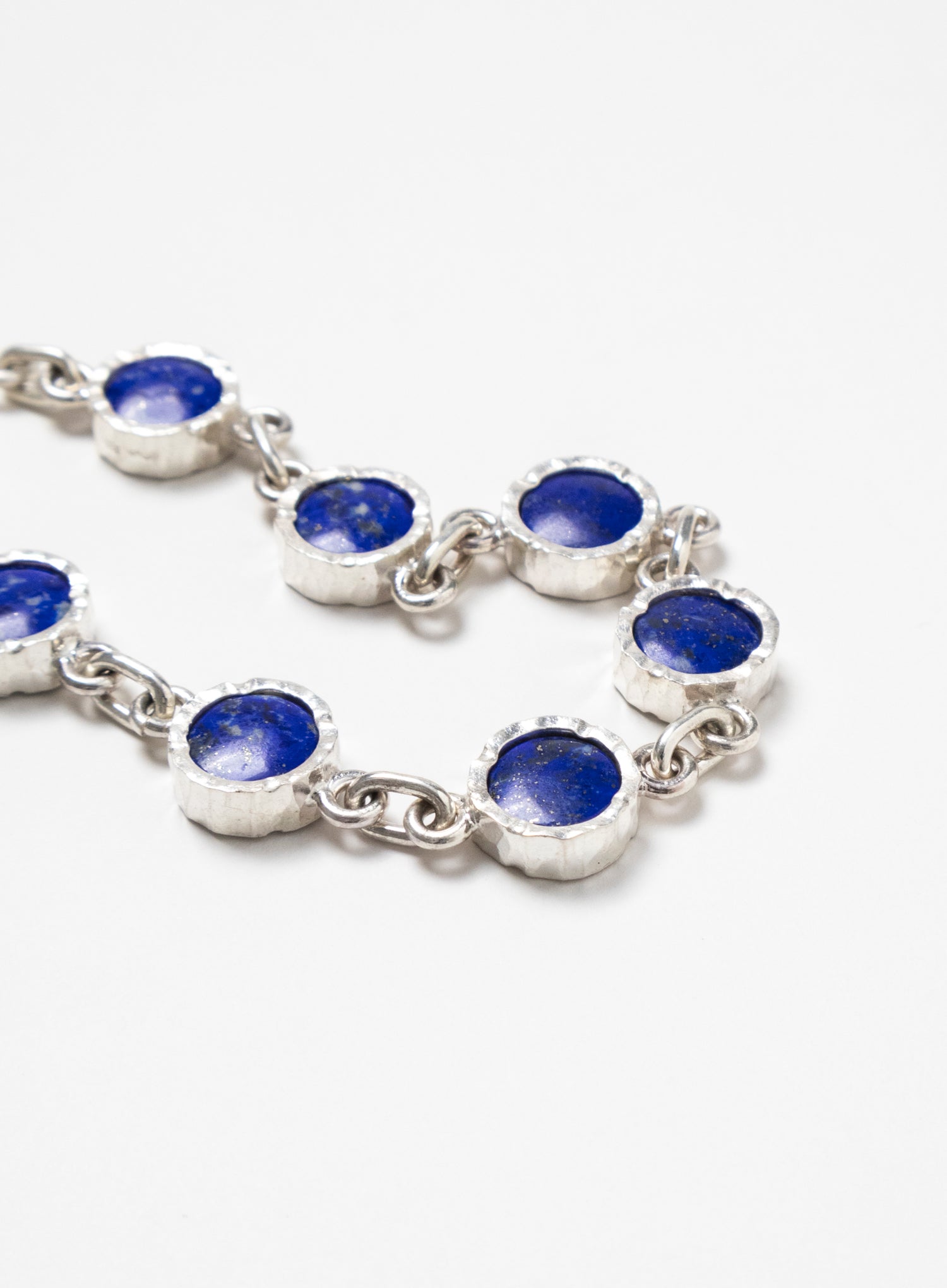 8 Stone Lapis Lazuli Bracelet - Sterling Silver