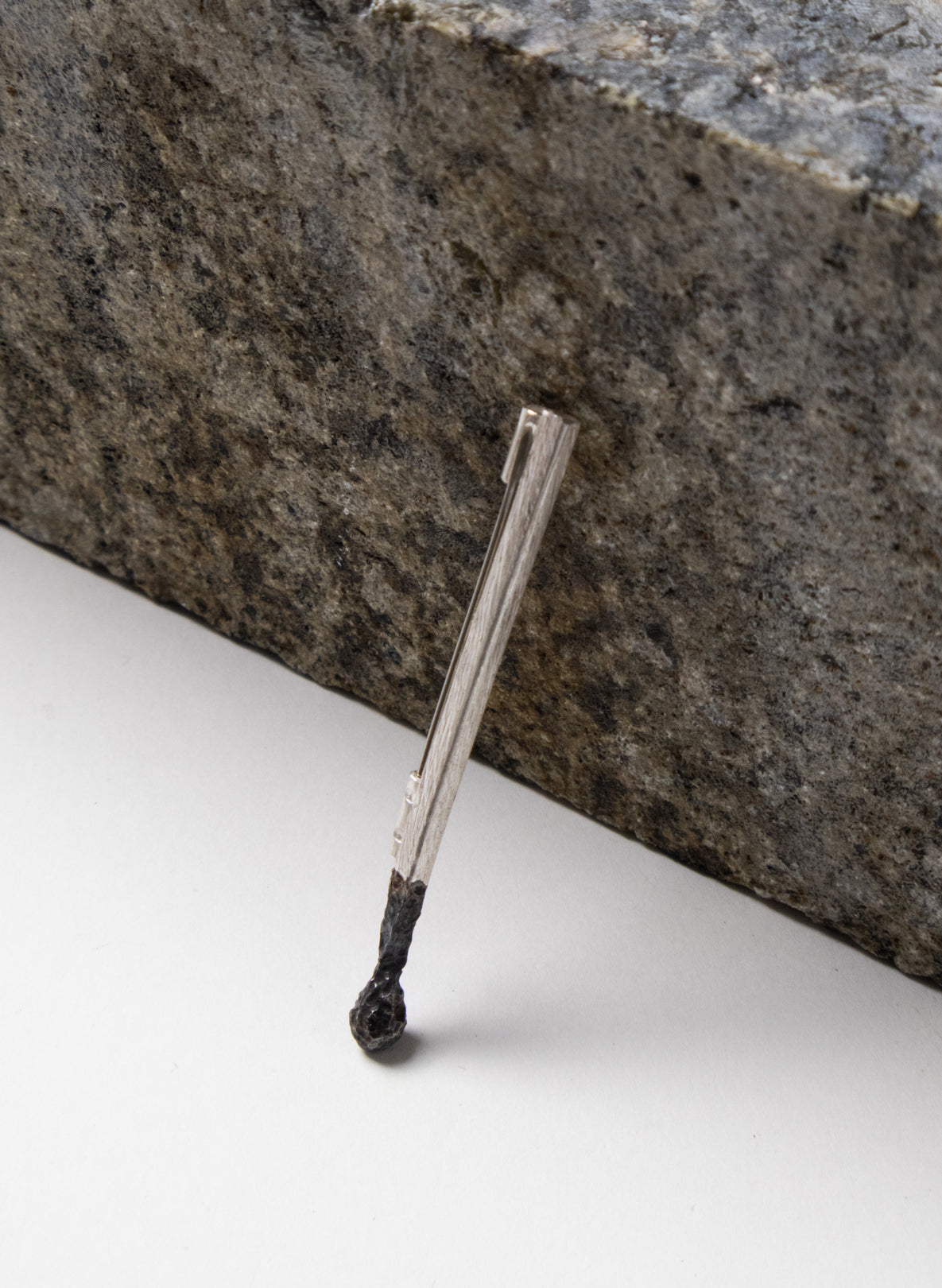 Burnt Match Pendant Brooch