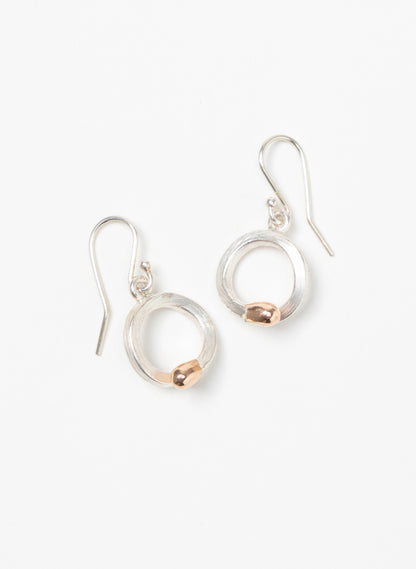 Curled Live Match Earrings - Sterling Silver &amp; Rose Gold