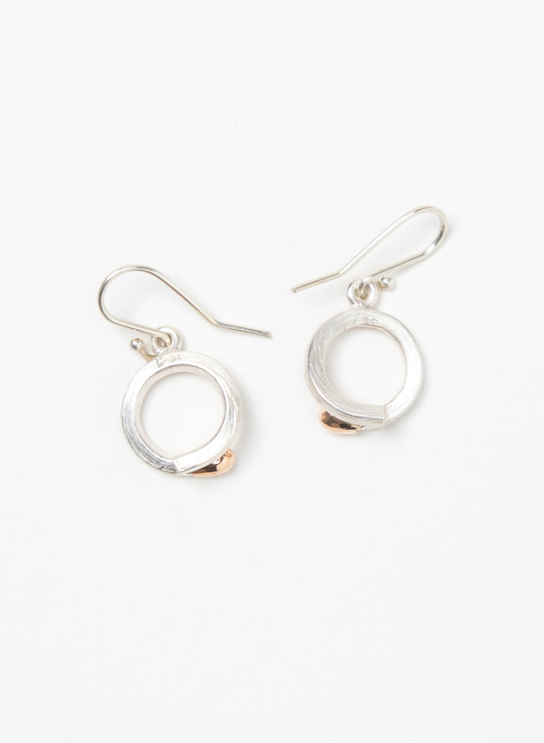 Curled Live Match Earrings - Sterling Silver &amp; Rose Gold