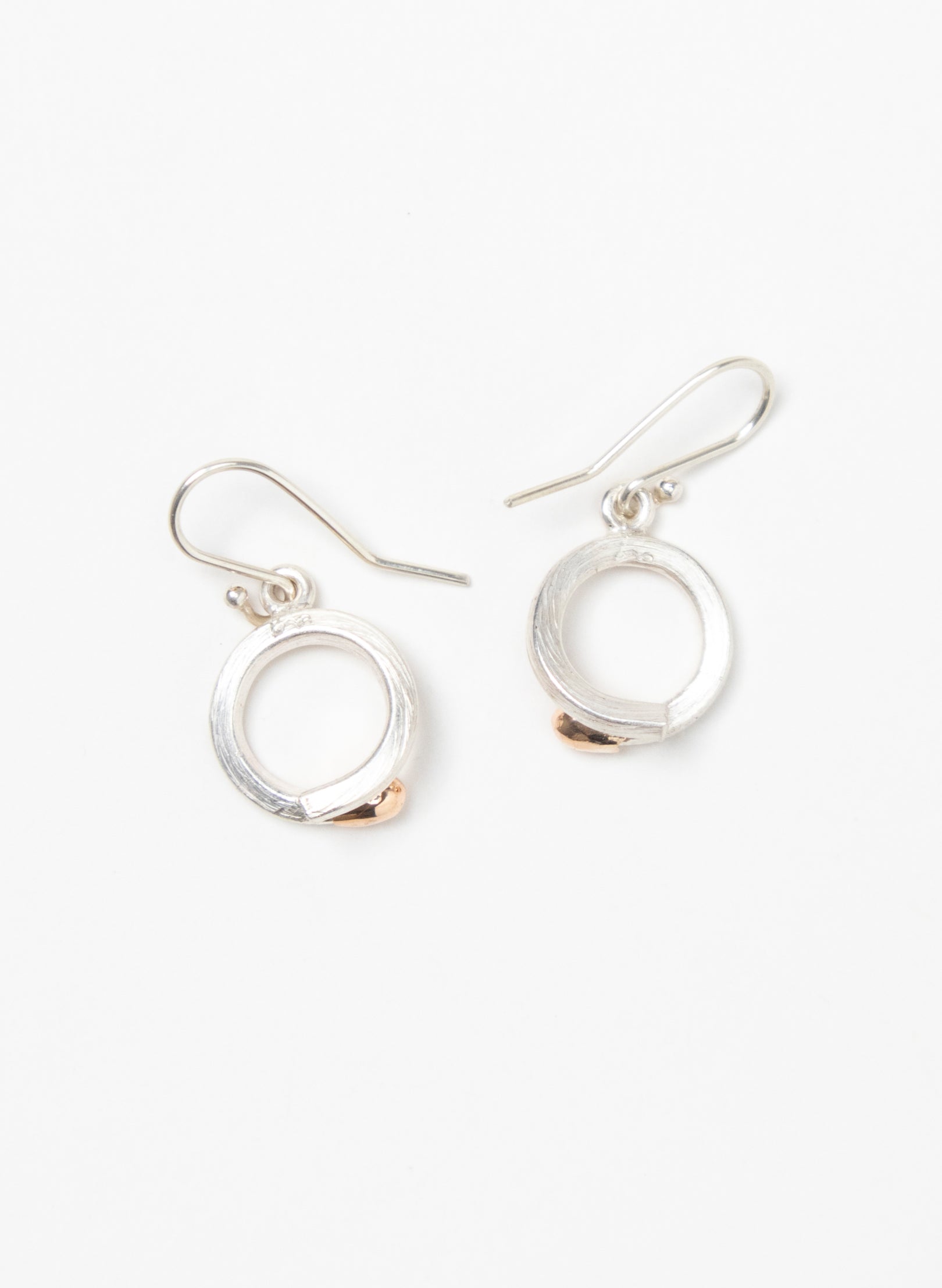 Curled Live Match Earrings - Sterling Silver &amp; Rose Gold
