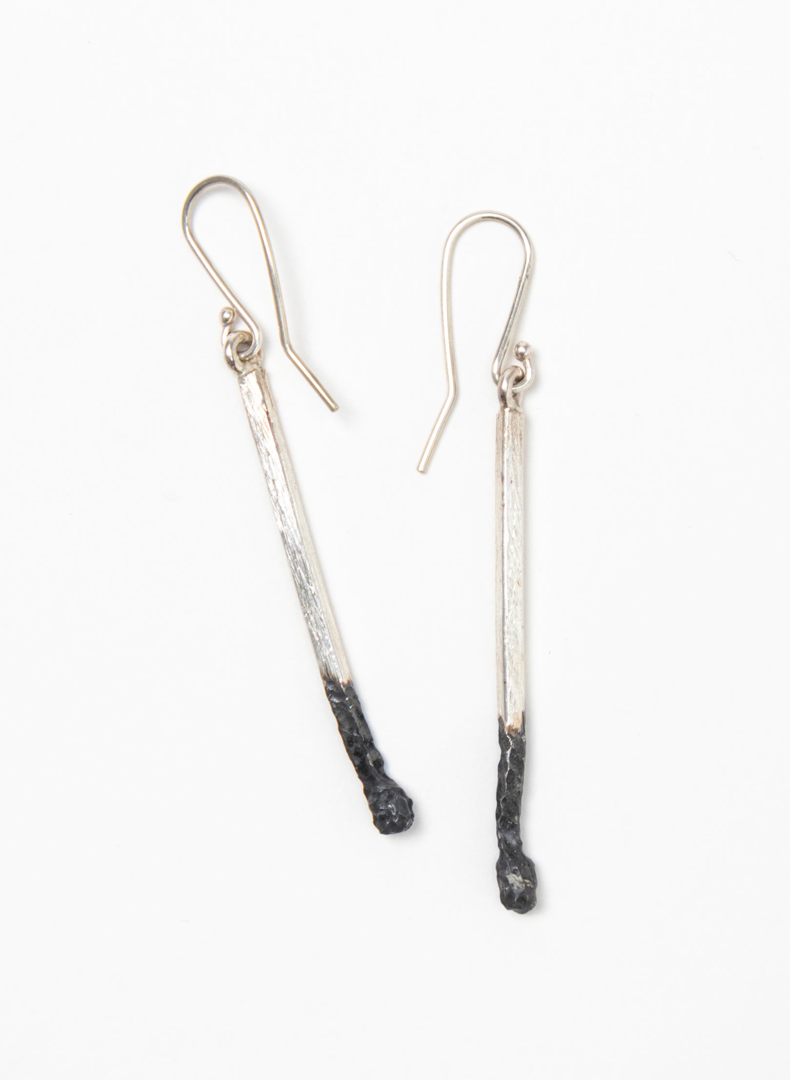 Two Burnt Matches Earrings