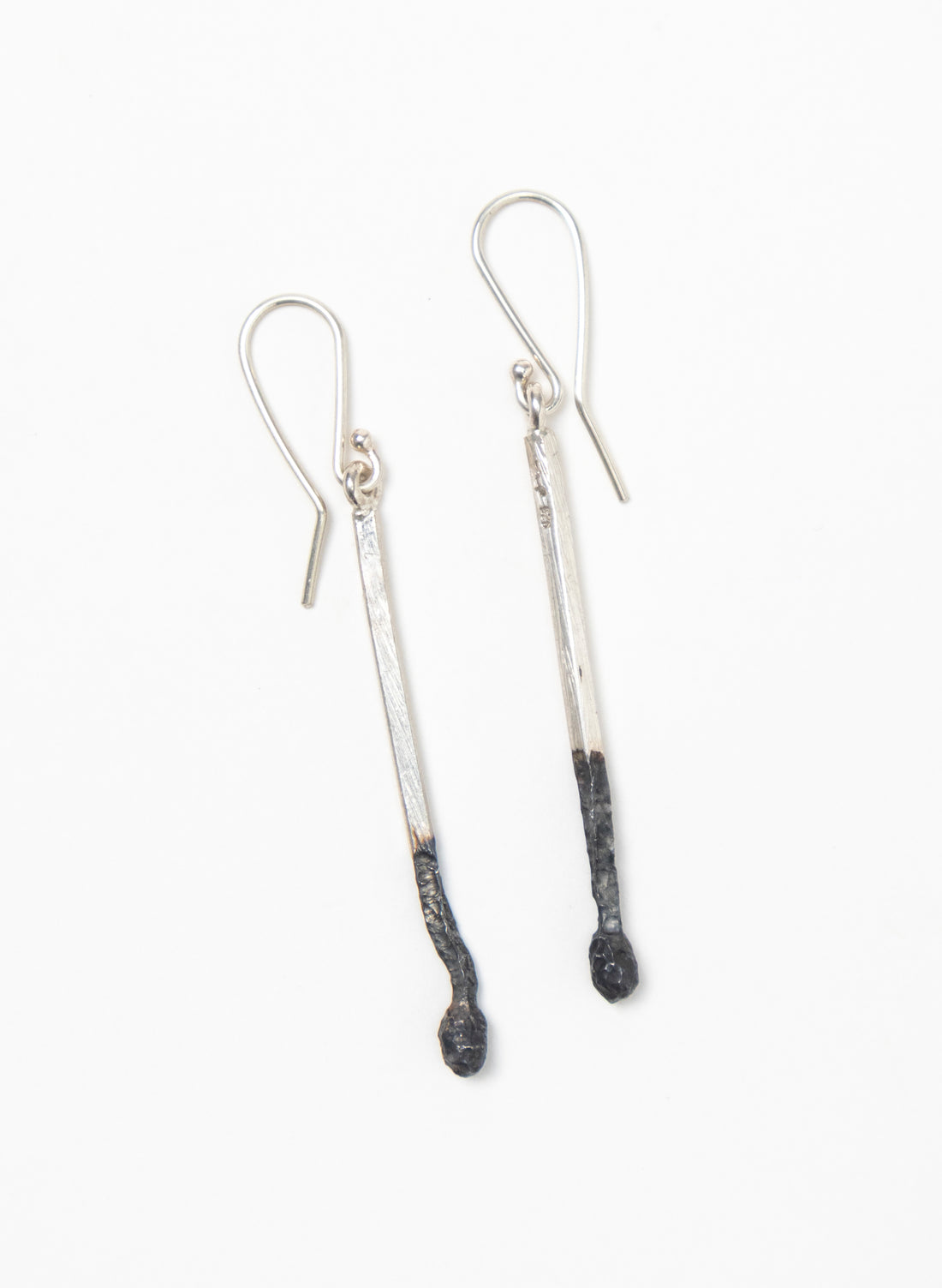 Two Burnt Matches Earrings