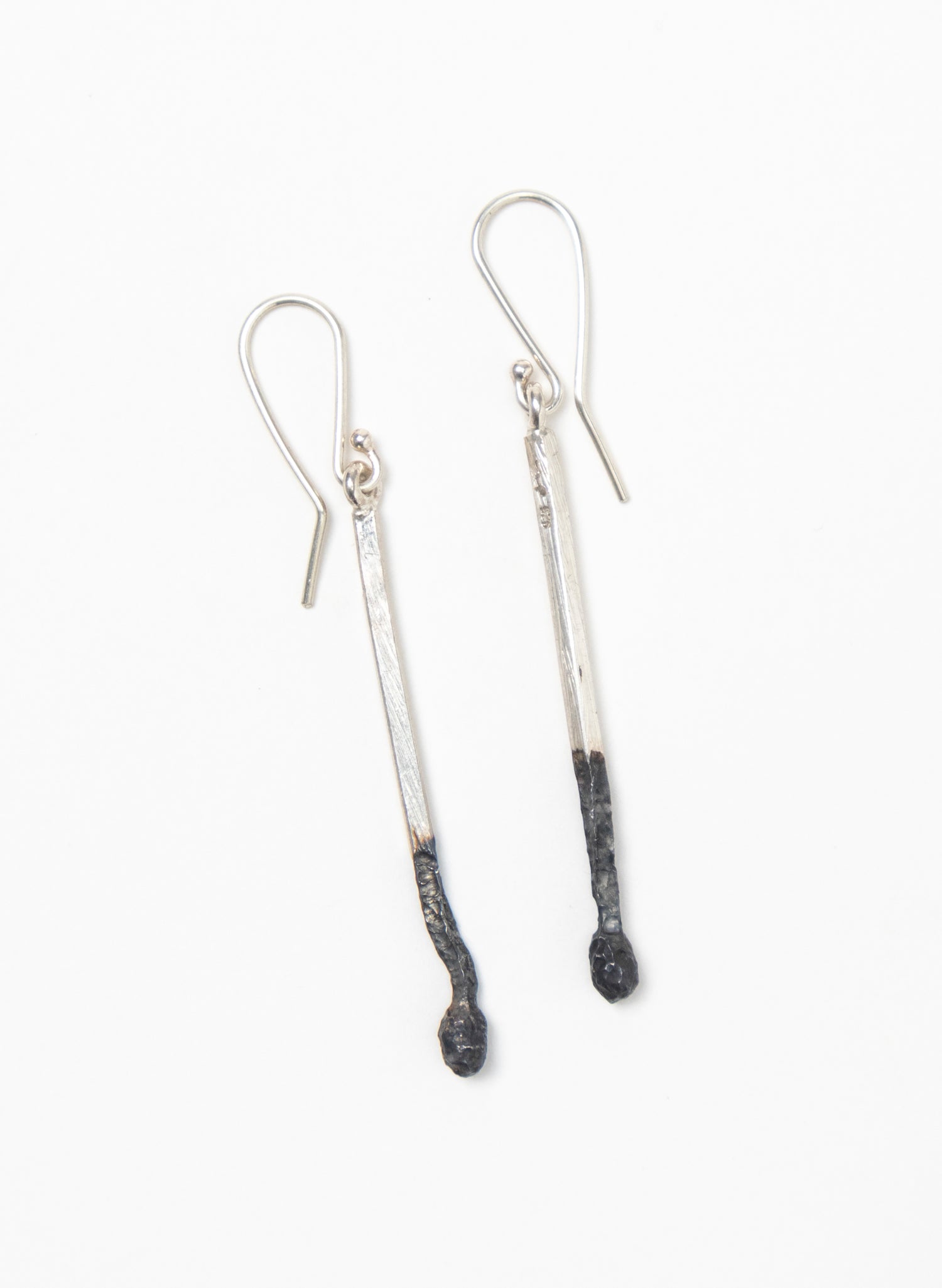 Two Burnt Matches Earrings
