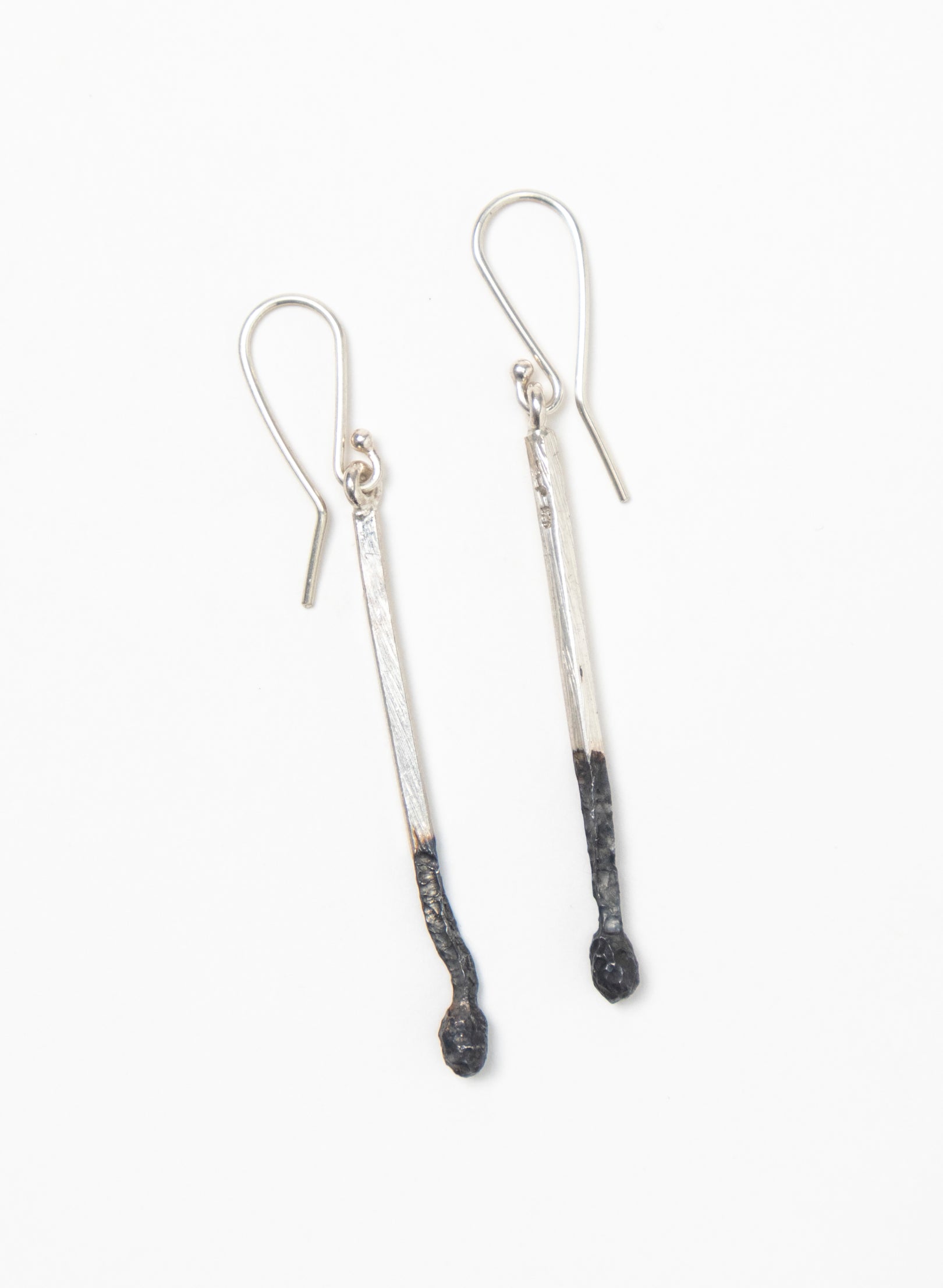 Two Burnt Matches Earrings