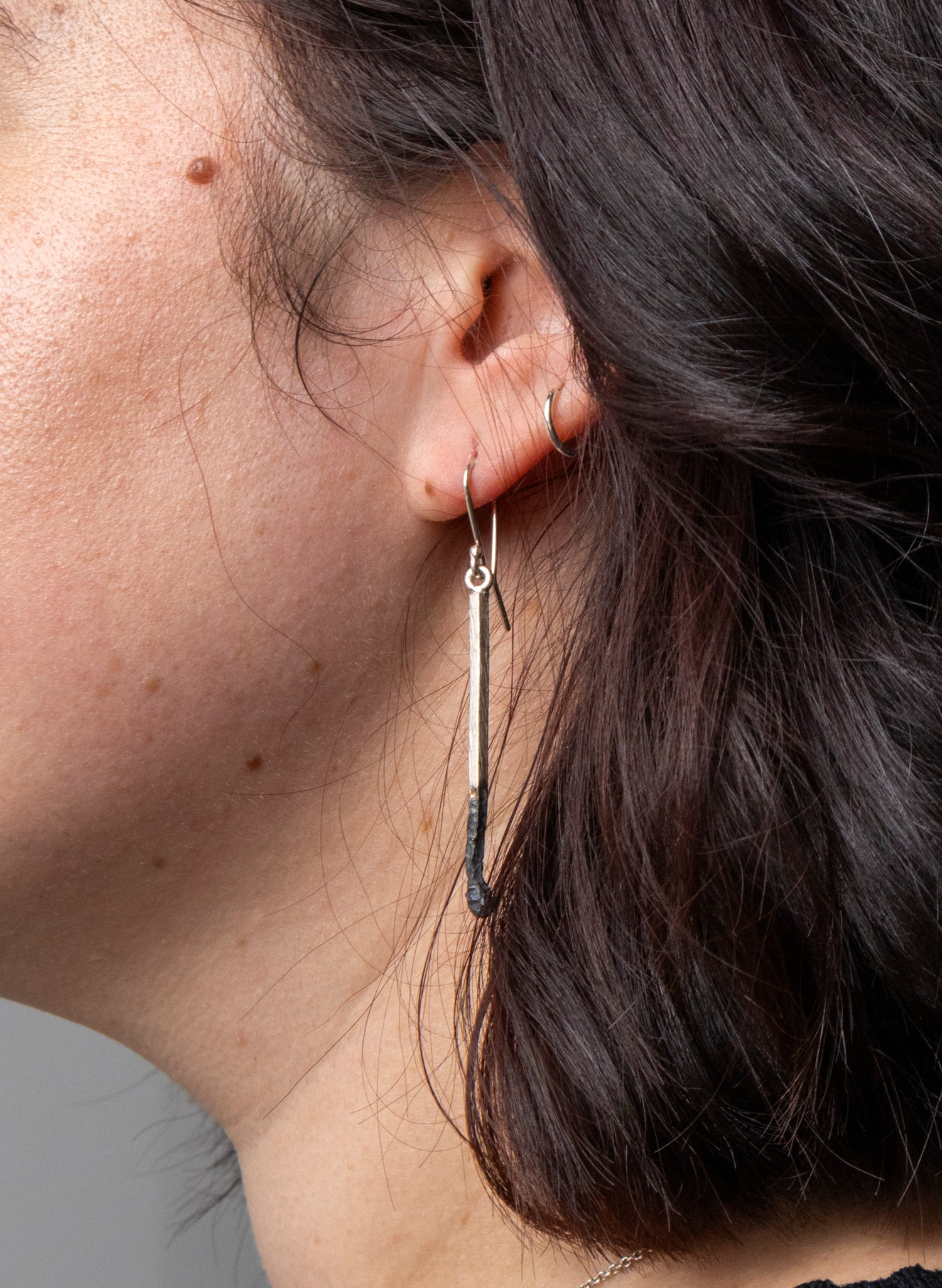 Two Burnt Matches Earrings