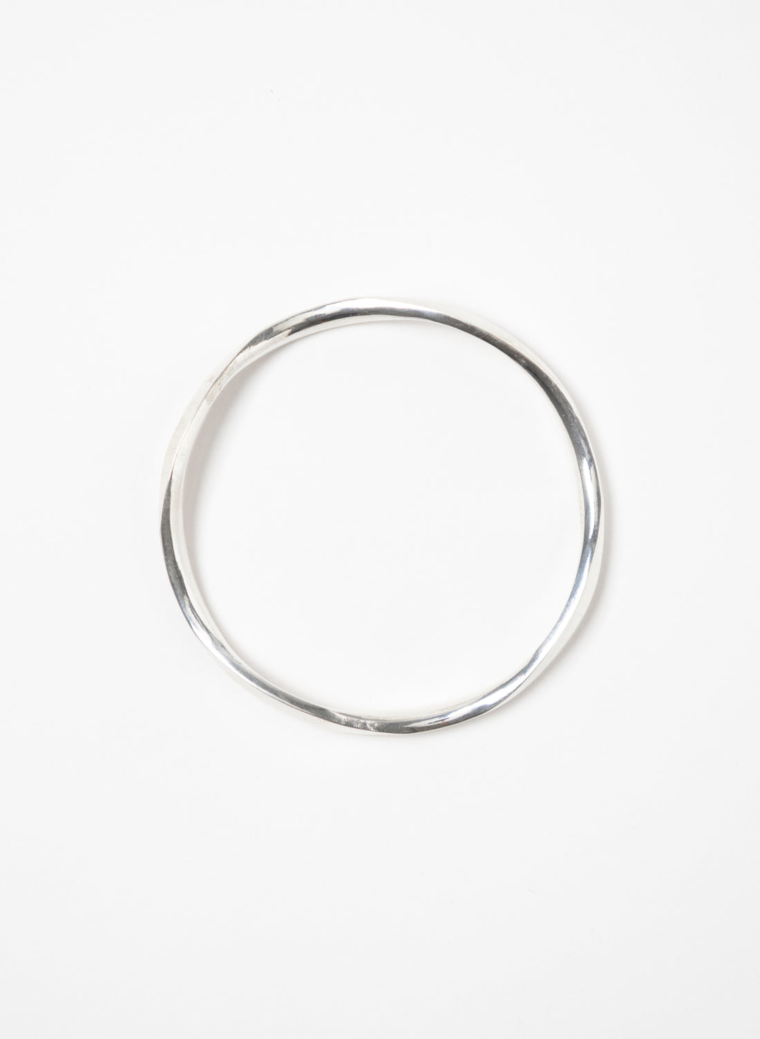 Facet Polished Wave Bangle