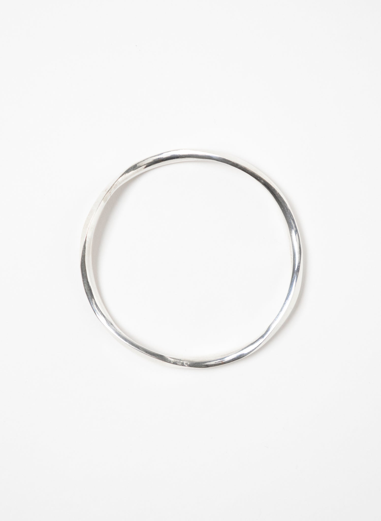 Facet Polished Wave Bangle