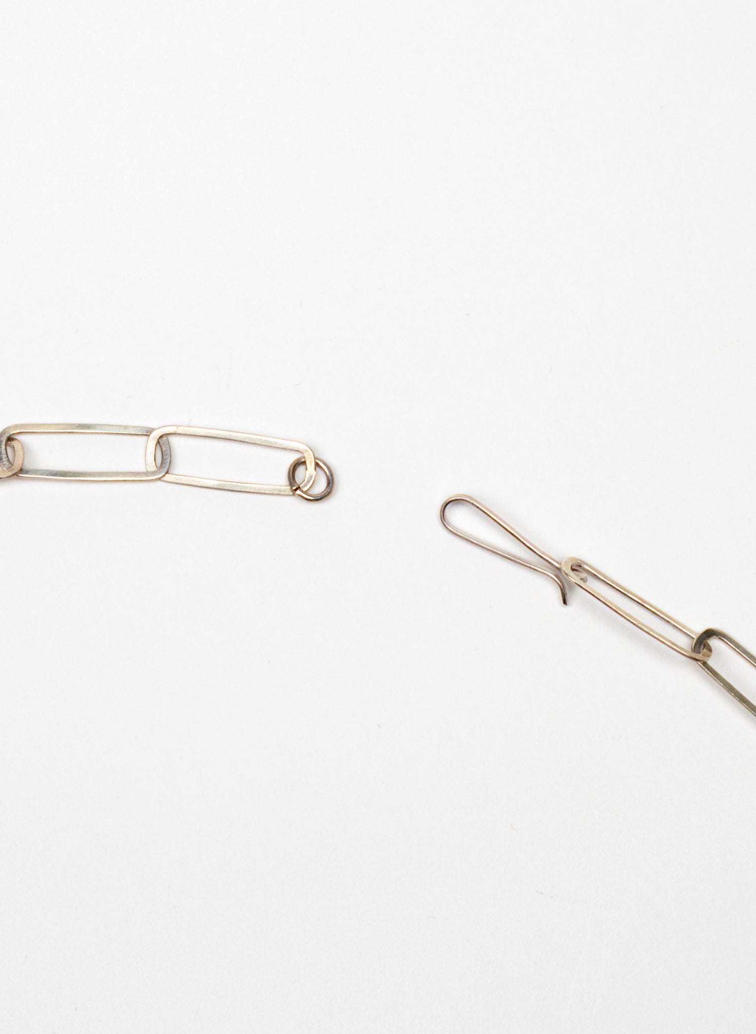 Rectangle Flattened Link Necklace