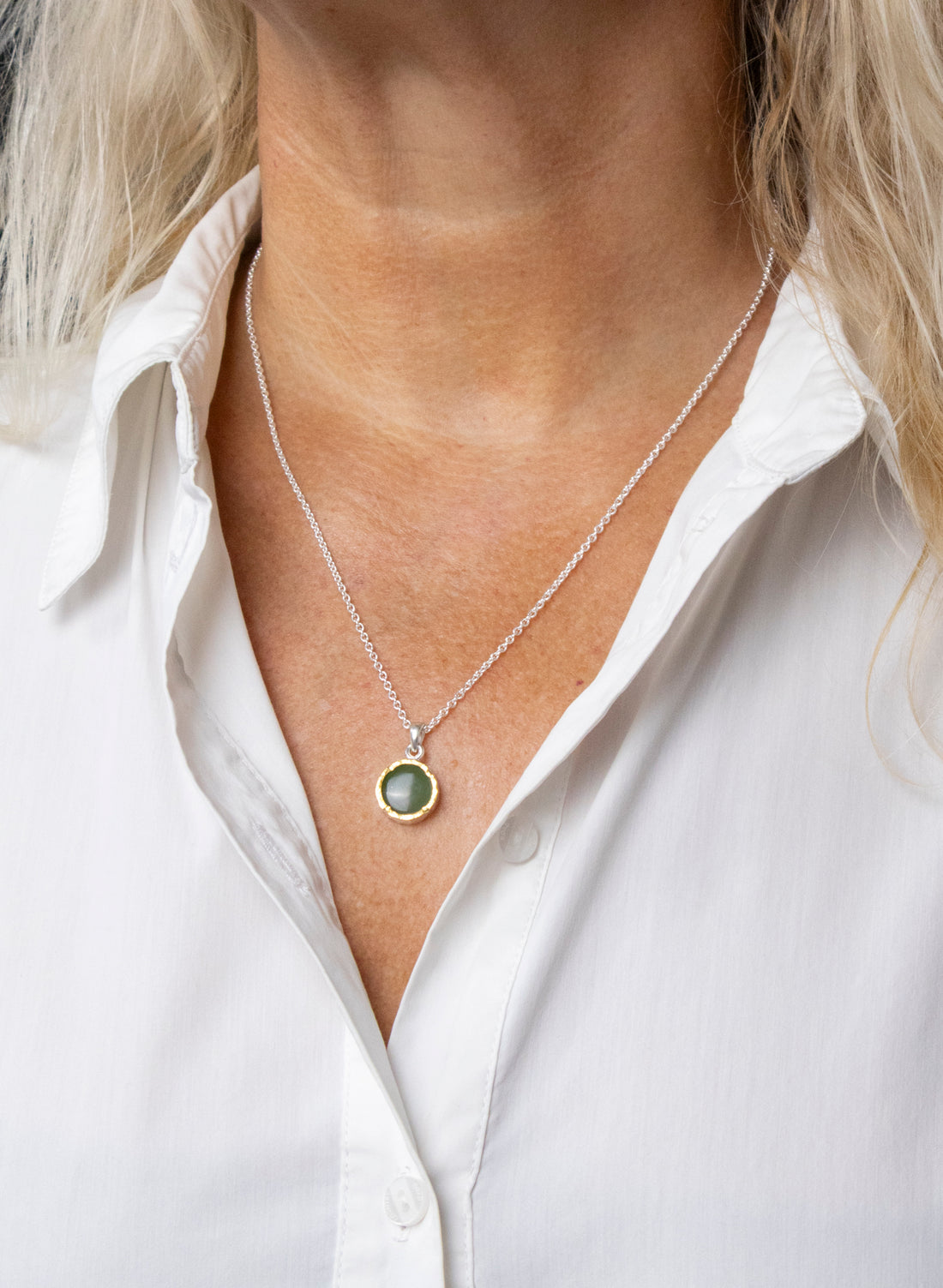 Round Pounamu Pendant