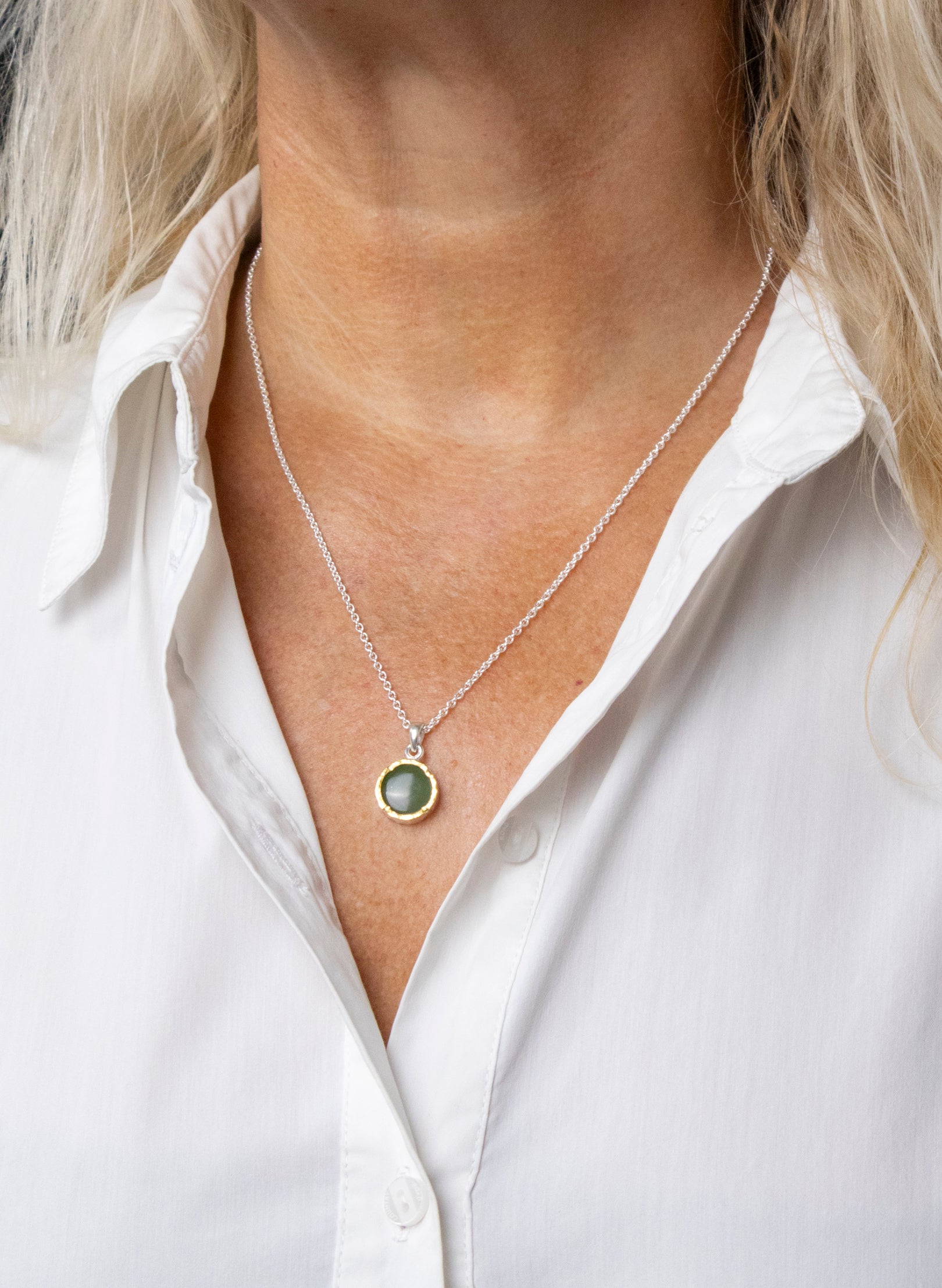 Round Pounamu Pendant