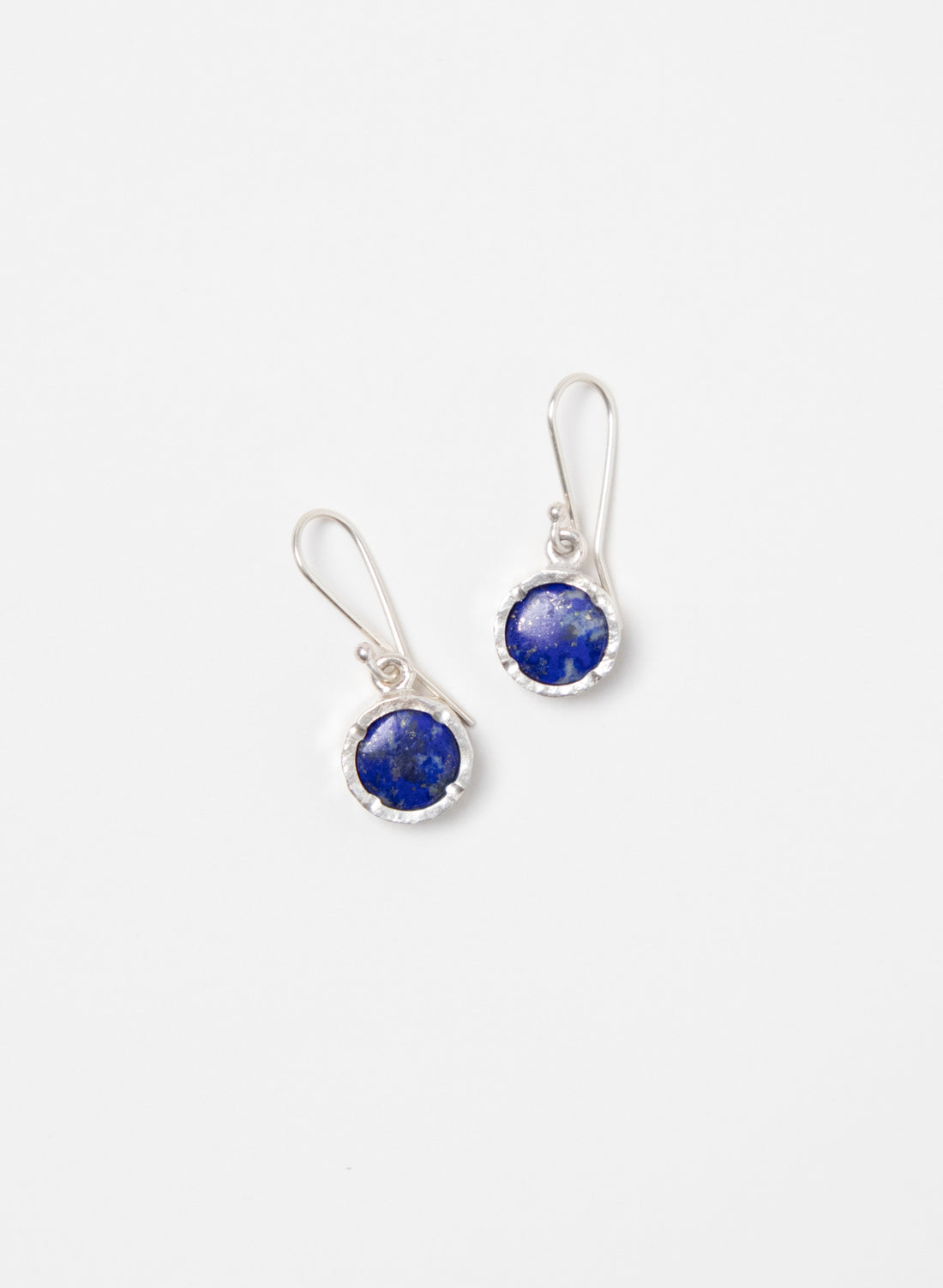 Round Lapis Earrings