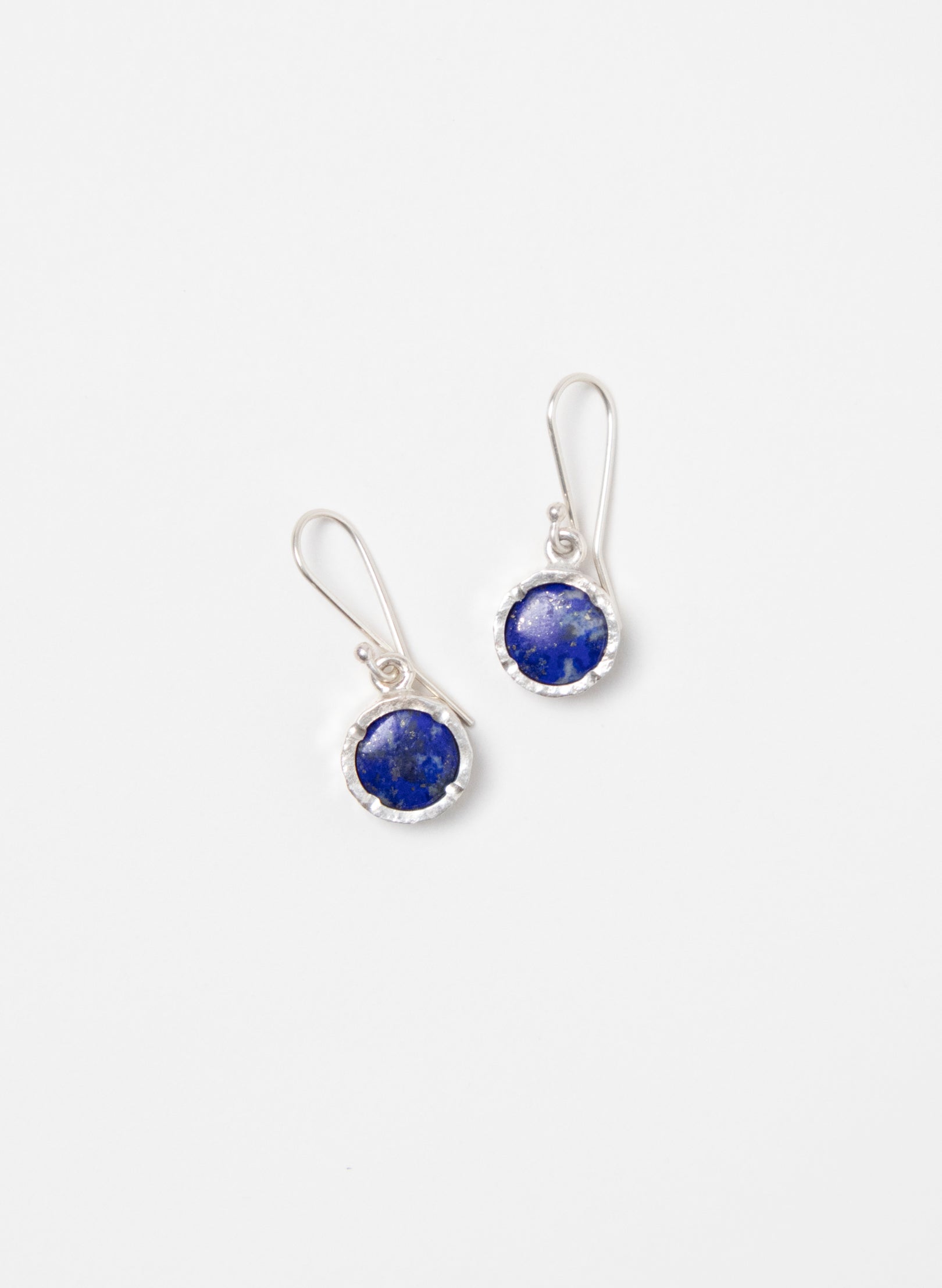Round Lapis Earrings