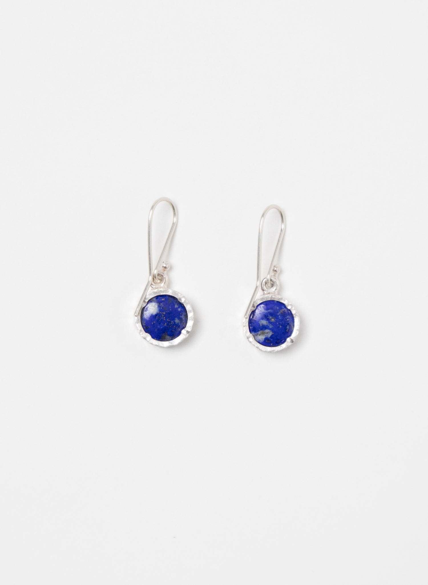 Round Lapis Earrings