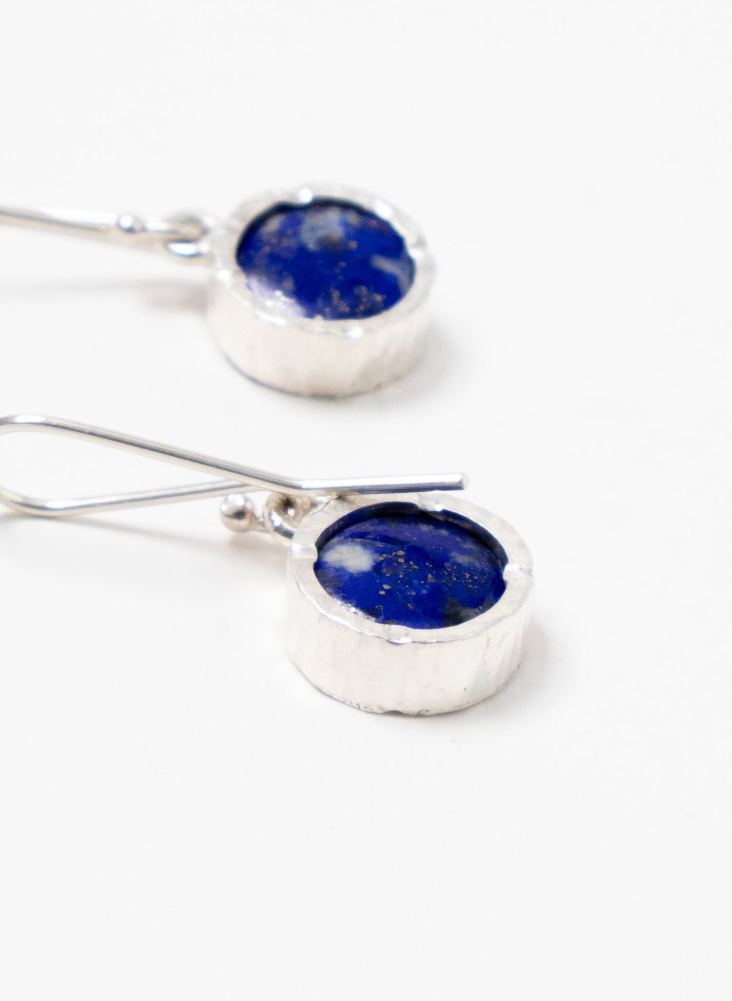 Round Lapis Earrings
