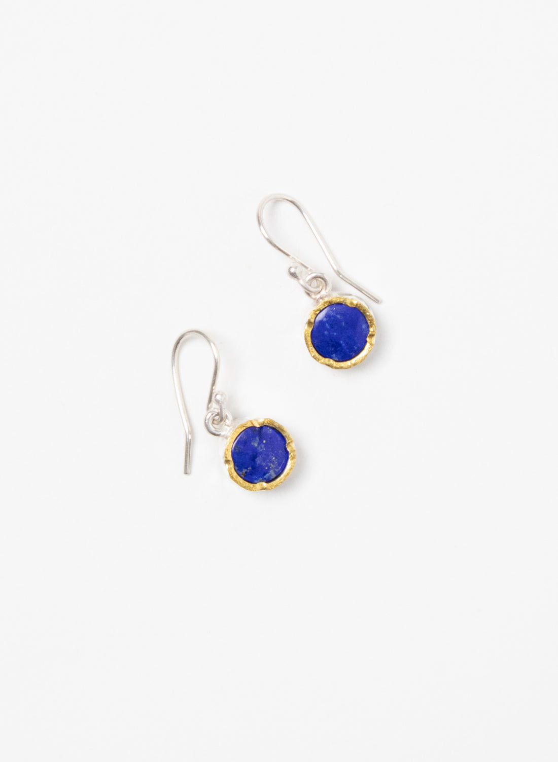 Round Lapis Earrings