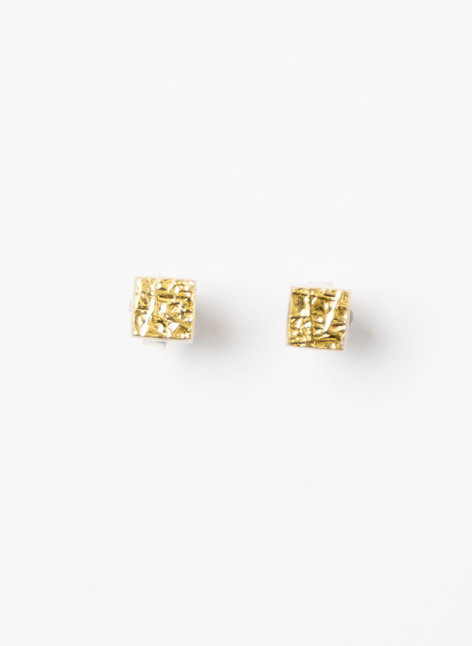 Square Texture Stud Earrings