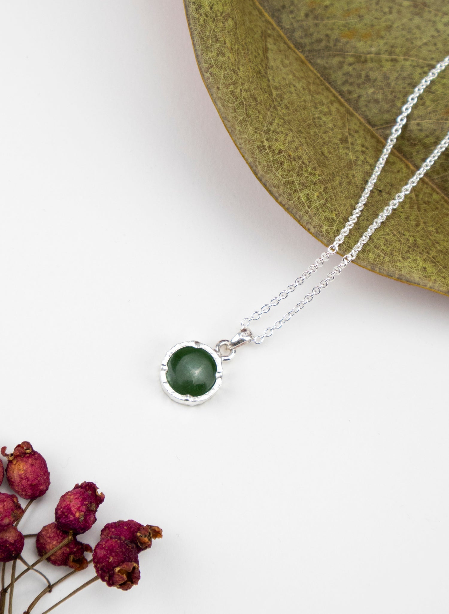 Round Pounamu Pendant