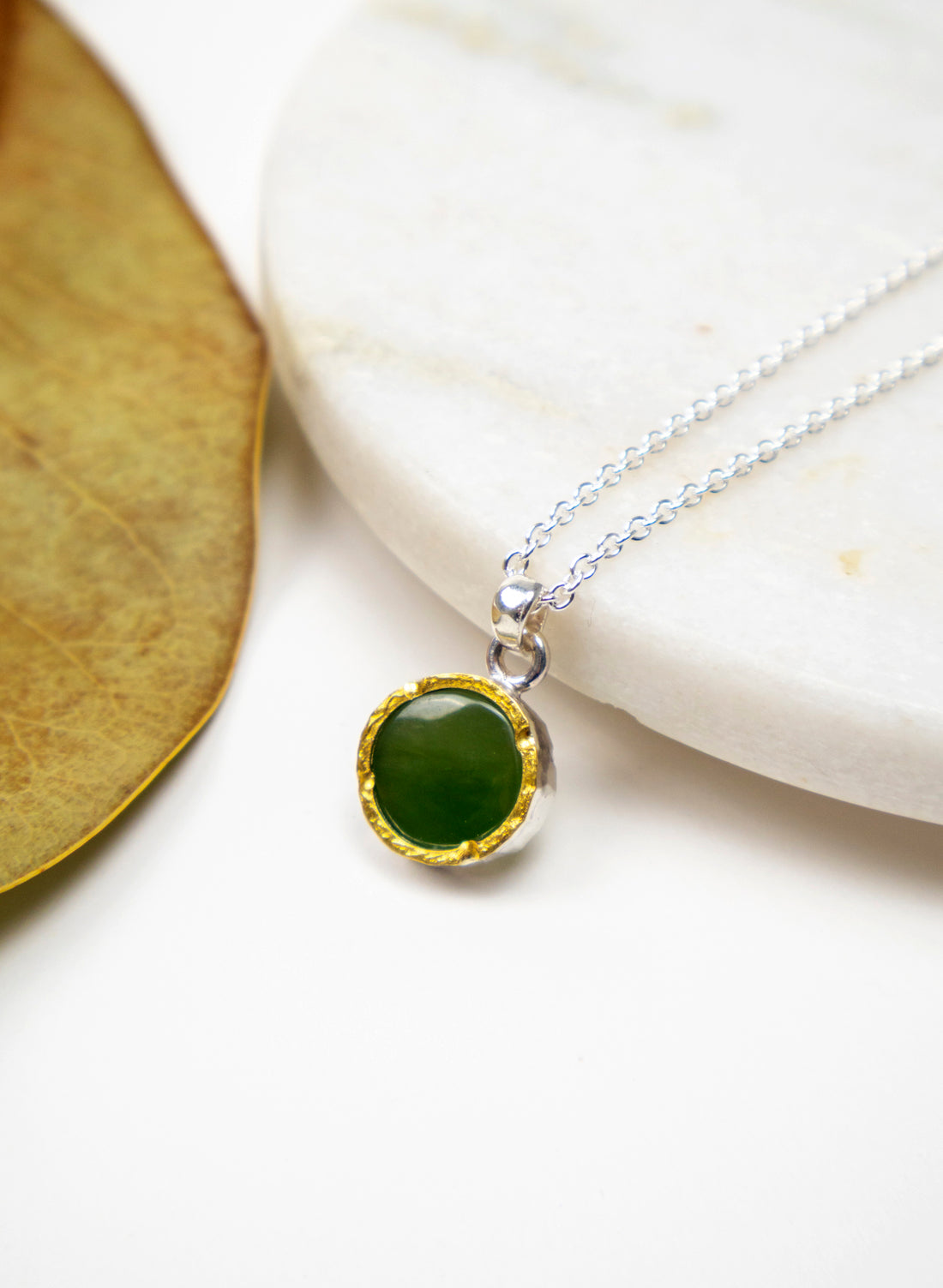 Round Pounamu Pendant