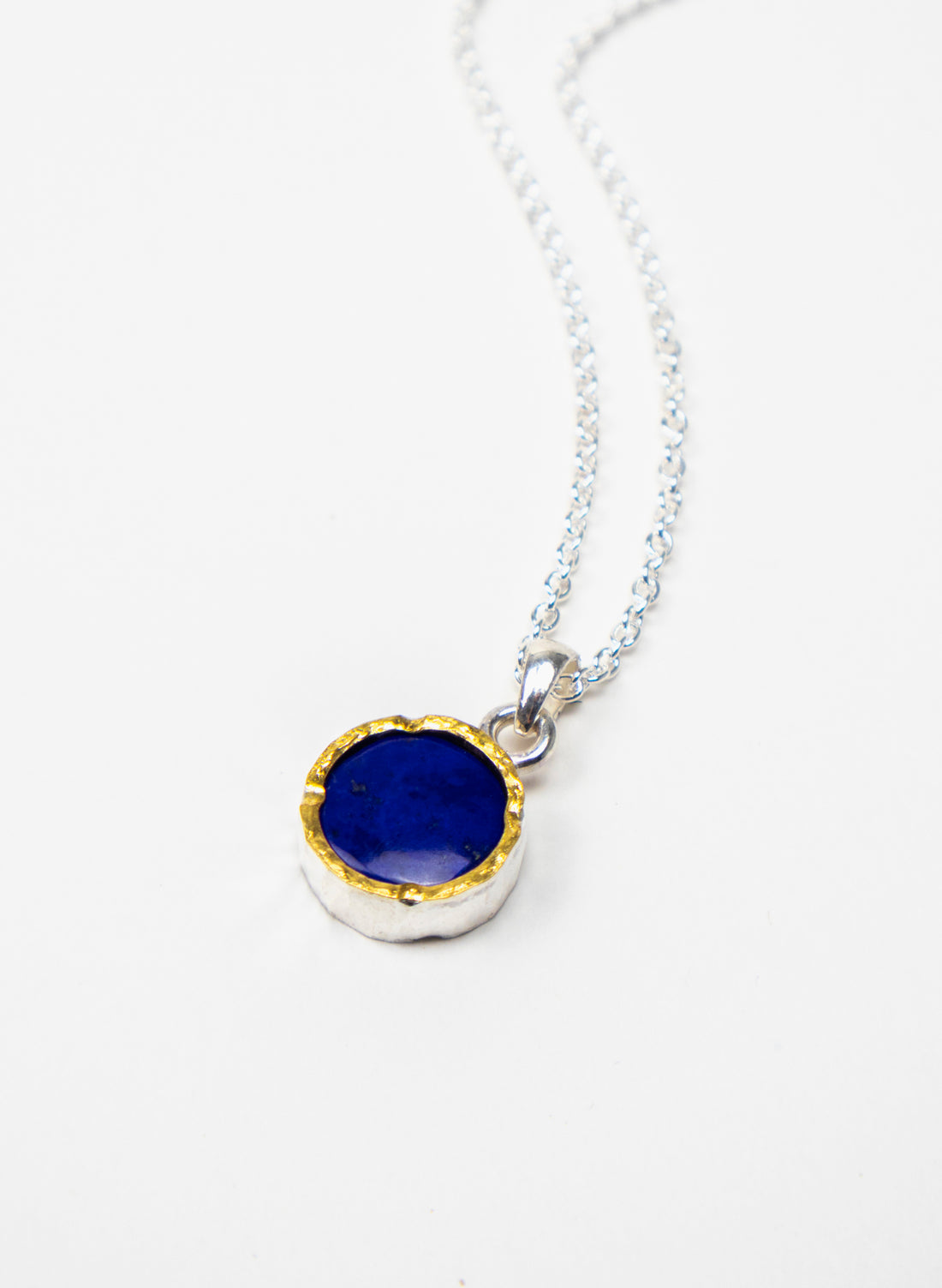 Round Lapis Pendant