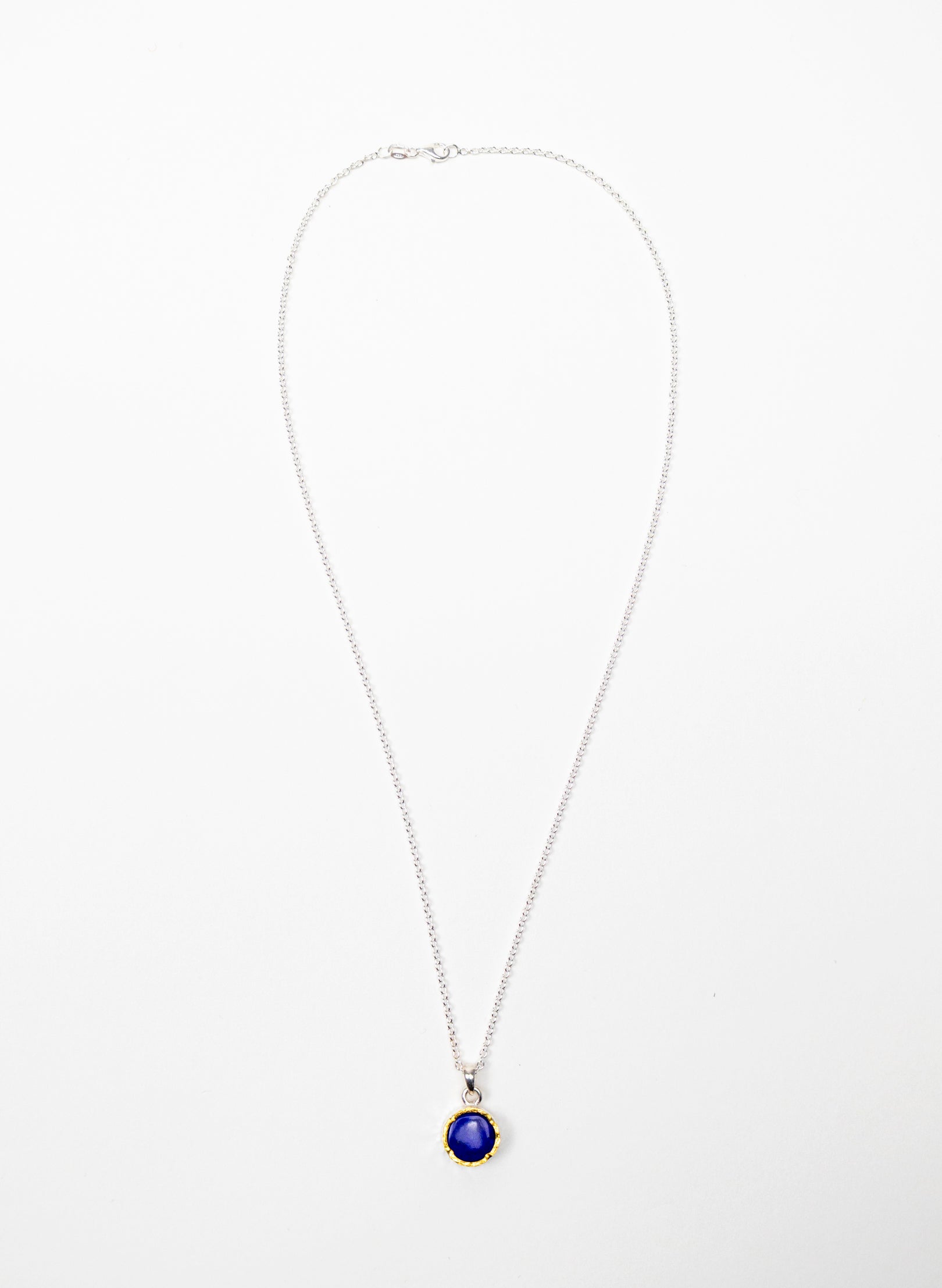 Round Lapis Pendant