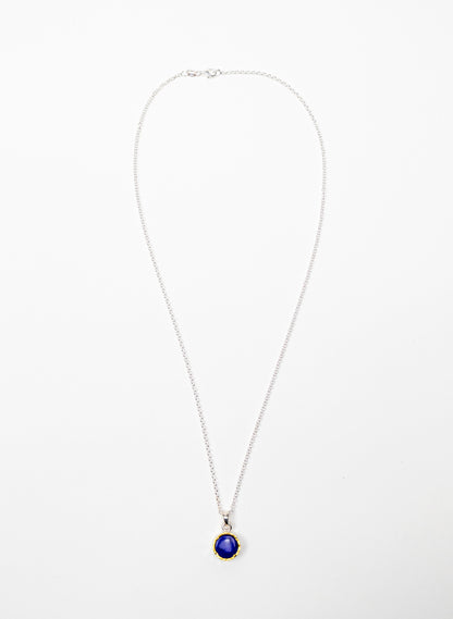 Round Lapis Pendant