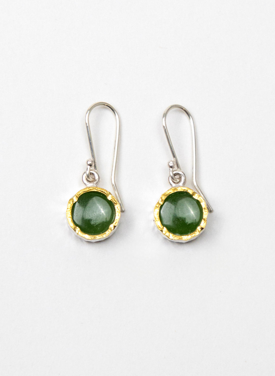 Round Pounamu Earrings
