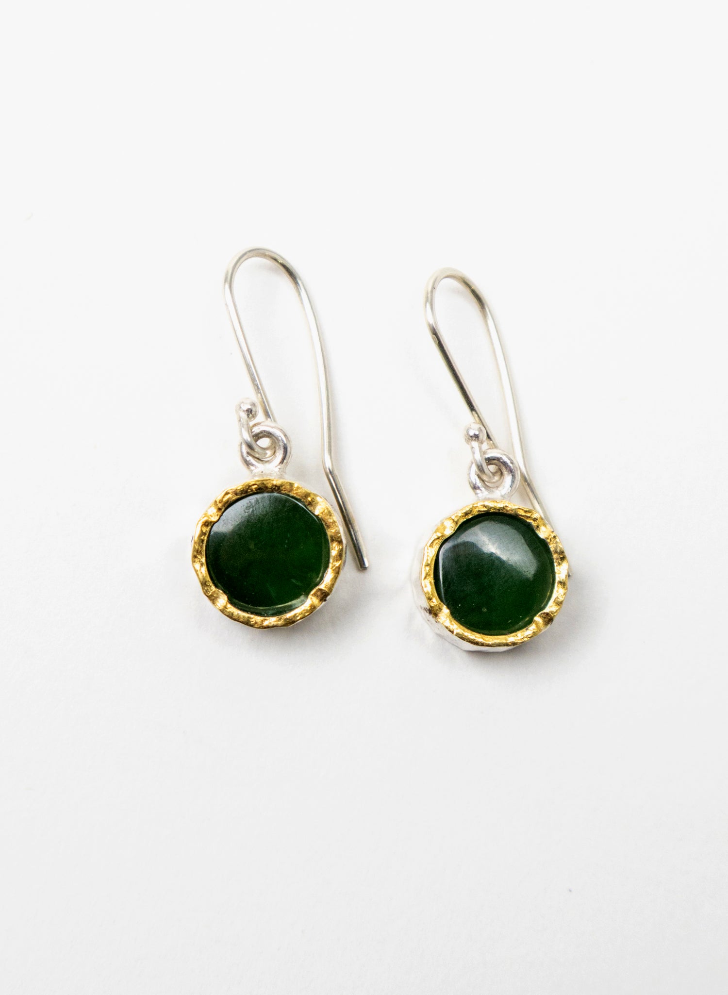 Round Pounamu Earrings