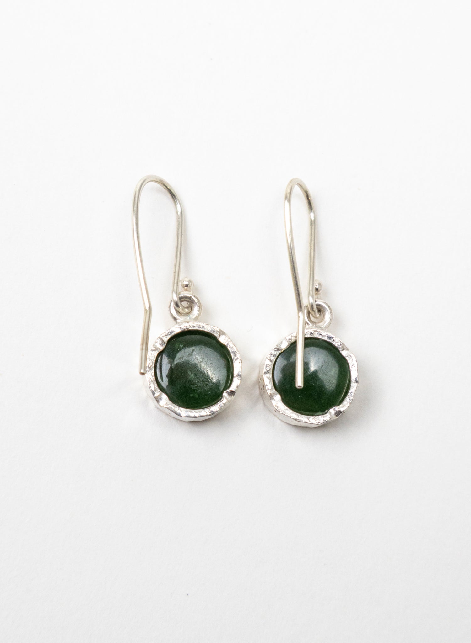Round Pounamu Earrings