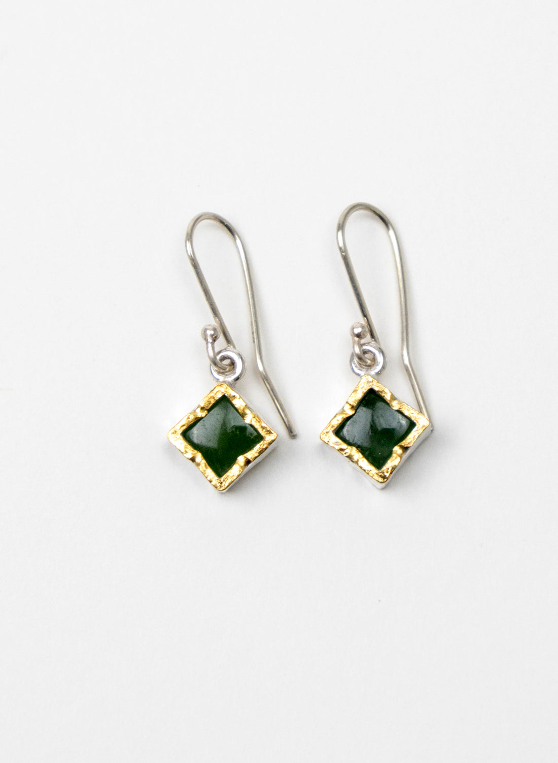 Square Pounamu Earrings