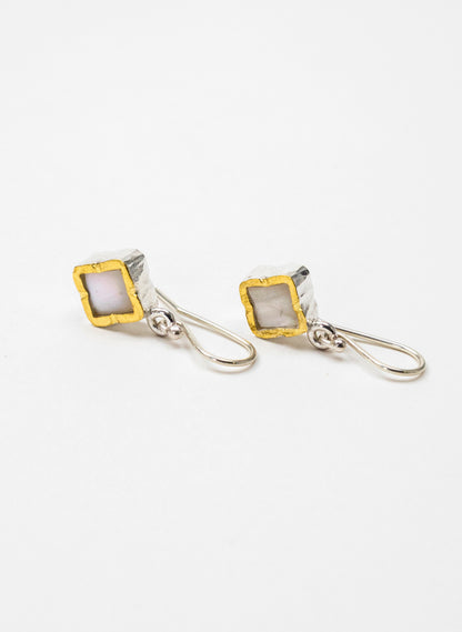 Square Mother of Pearl Earrings
