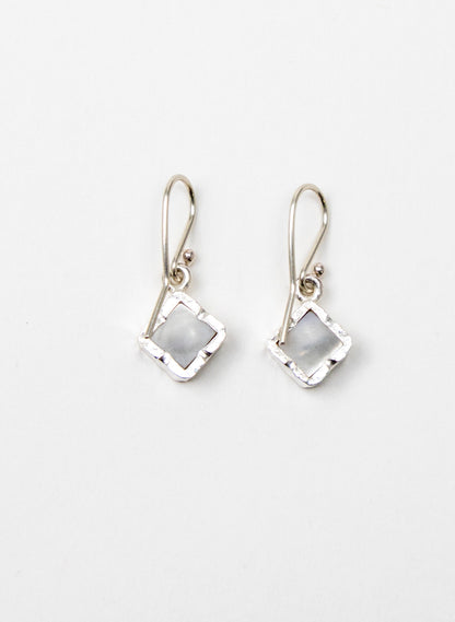 Square Mother of Pearl Earrings