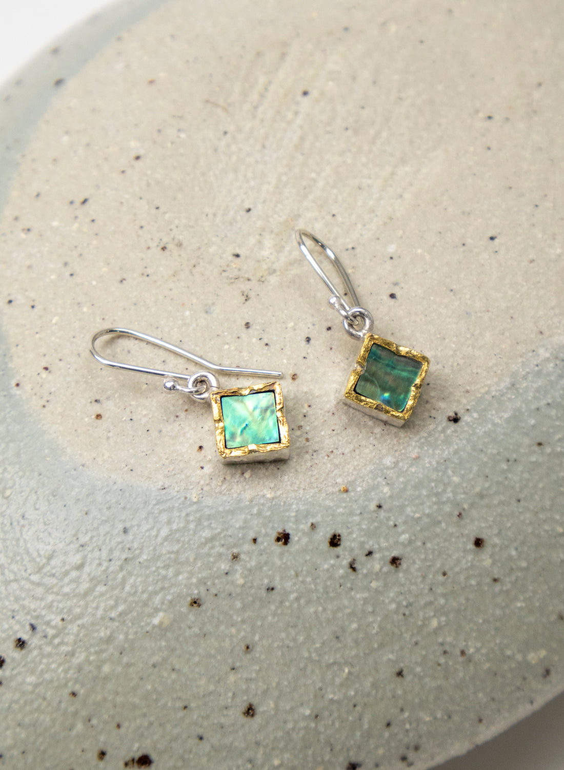 Square Paua Earrings