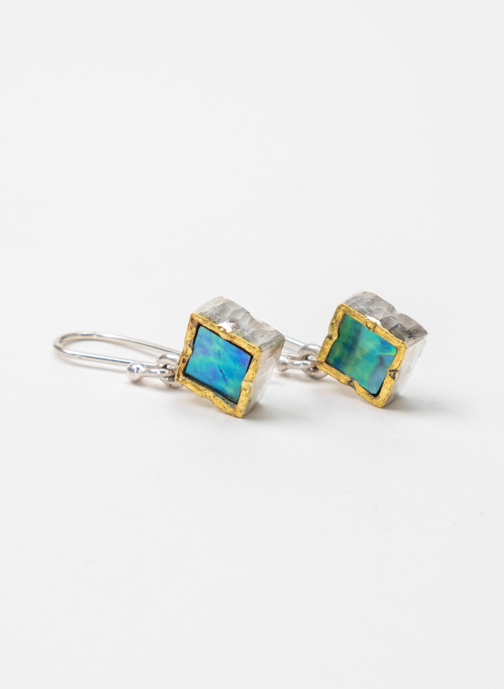 Square Paua Earrings