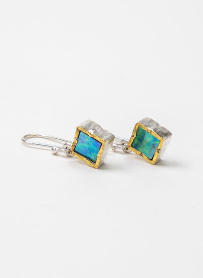 Square Paua Earrings