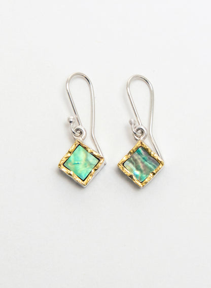 Square Paua Earrings