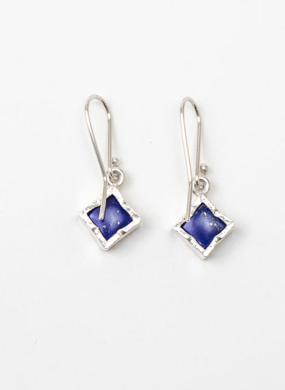 Square Lapis Earring