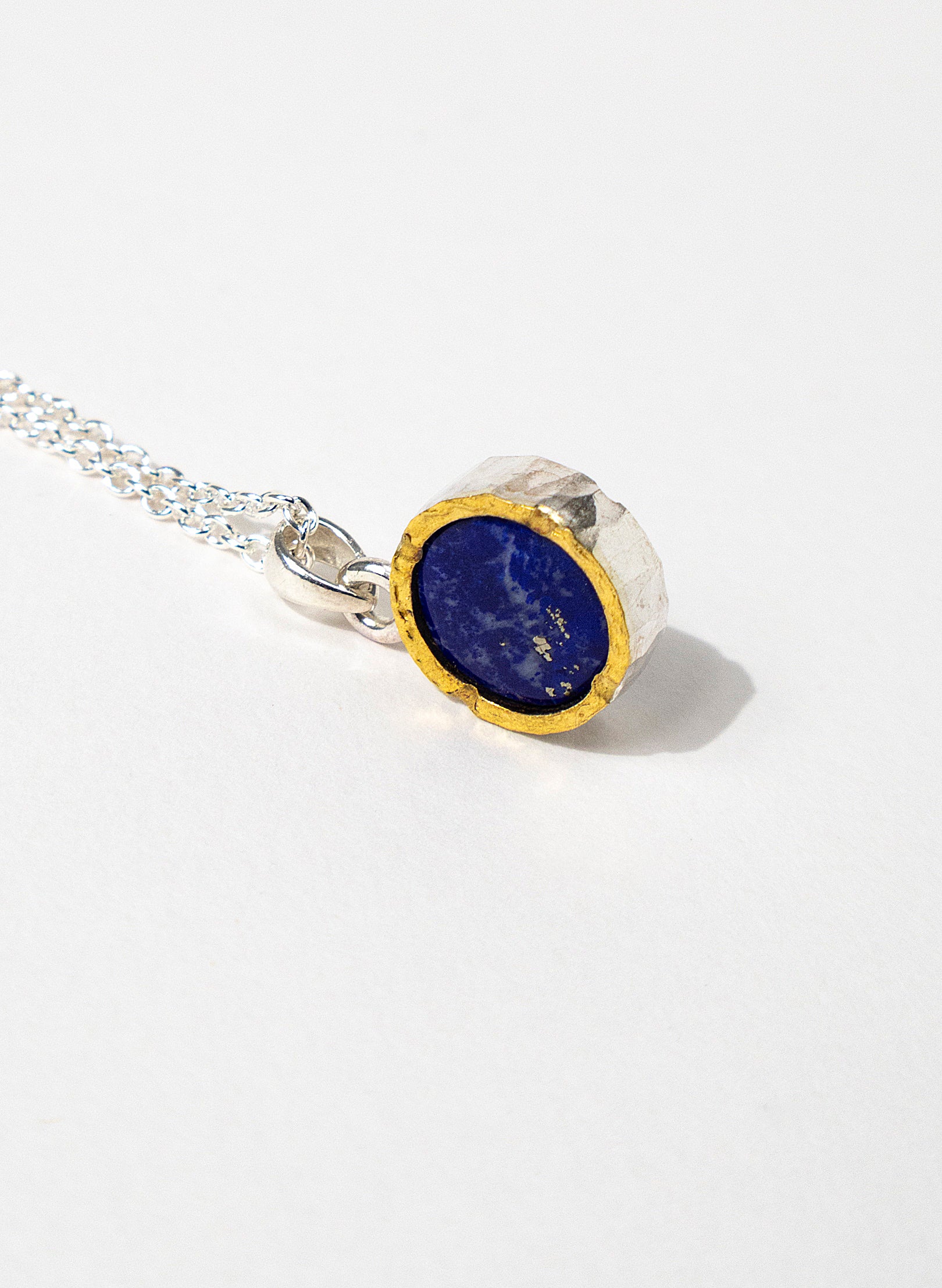 Round Lapis Pendant