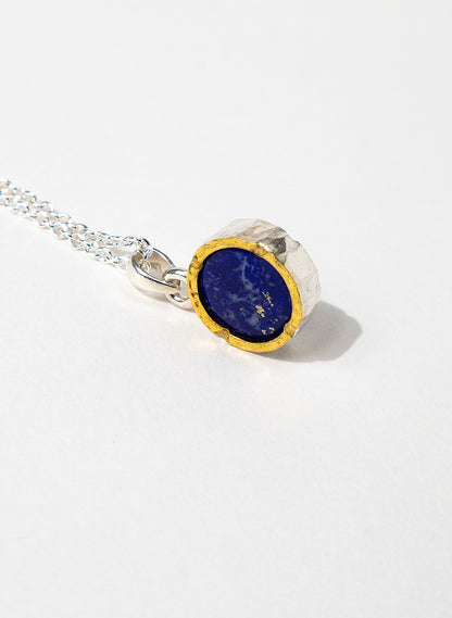 Round Lapis Pendant