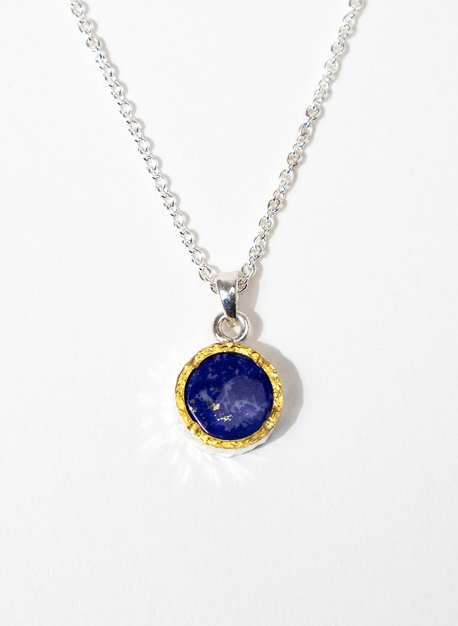 Round Lapis Pendant