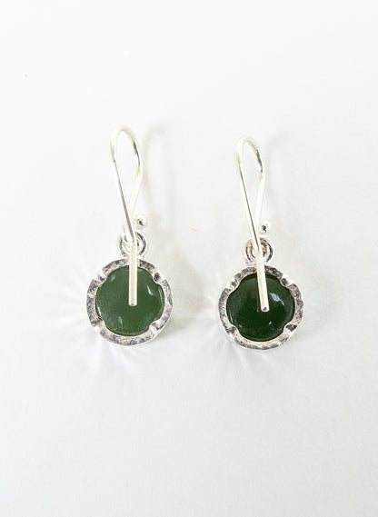 Round Pounamu Earrings