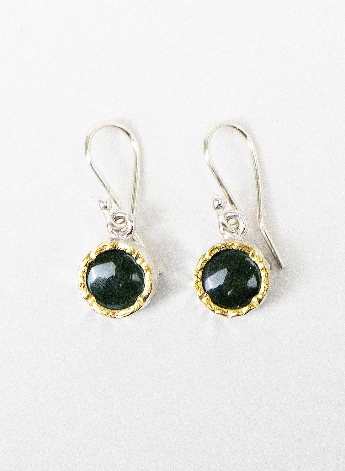 Round Pounamu Earrings