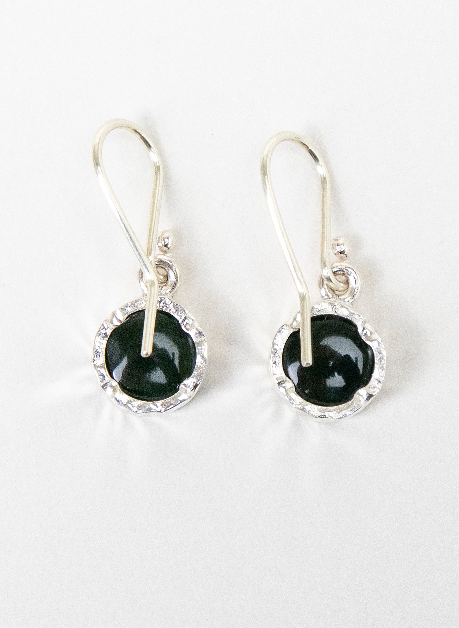 Round Pounamu Earrings