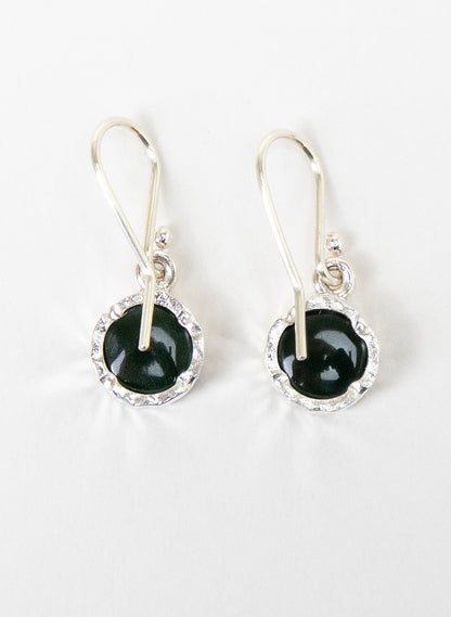Round Pounamu Earrings