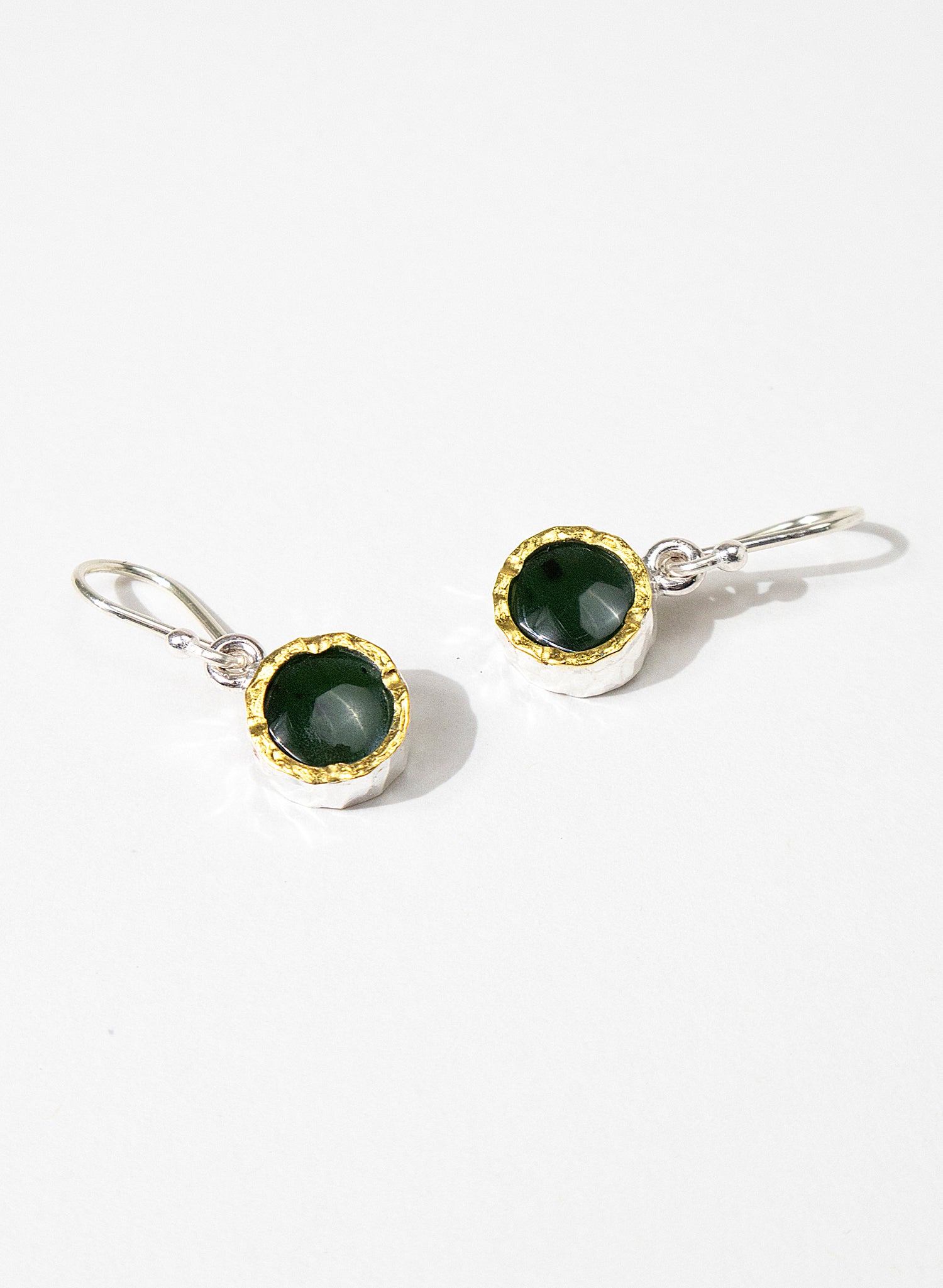 Round Pounamu Earrings
