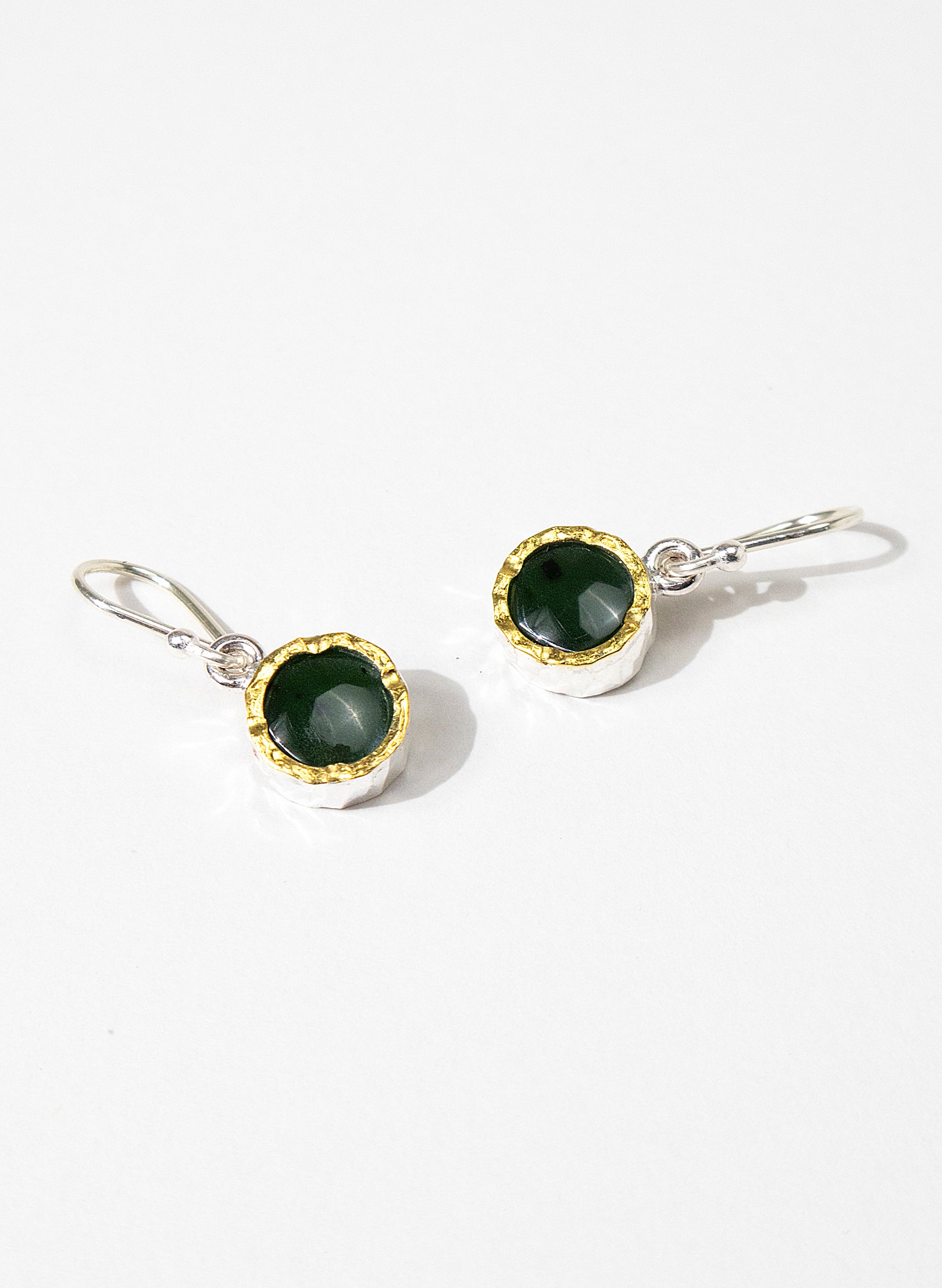 Round Pounamu Earrings