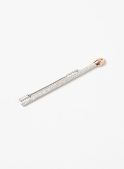 Live Match Brooch | Sterling Silver &amp; 9ct Rose Gold