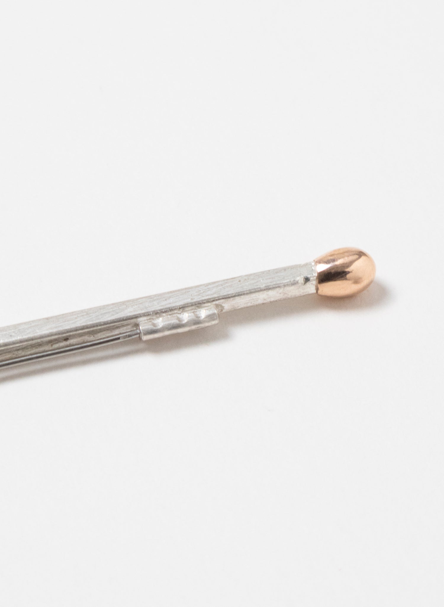 Live Match Brooch | Sterling Silver &amp; 9ct Rose Gold