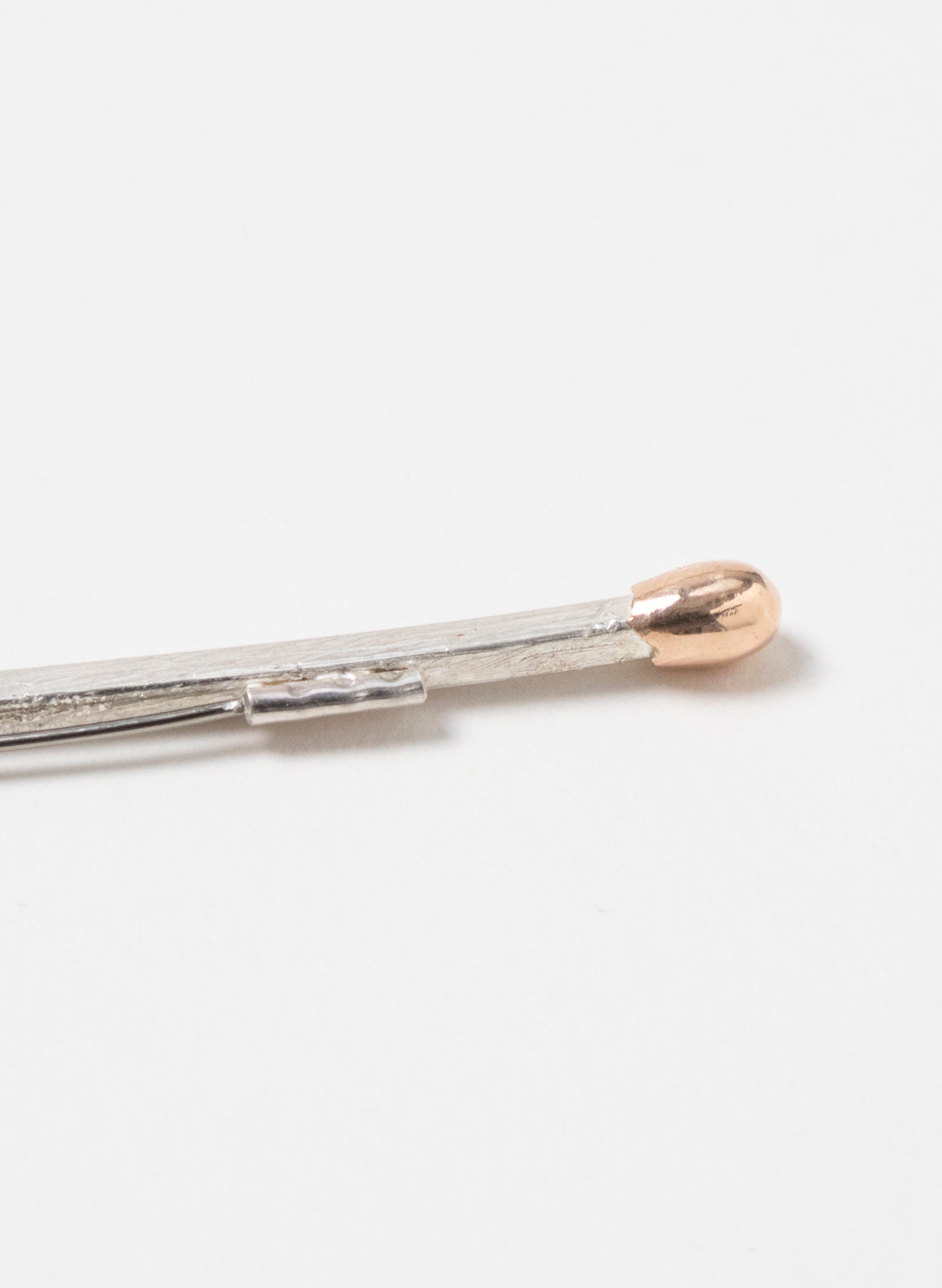Live Match Brooch | Sterling Silver &amp; 9ct Rose Gold